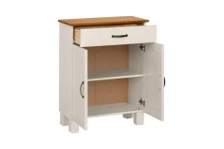 Baderomsskap Alby 60x30x80 cm, Hvit/Honning