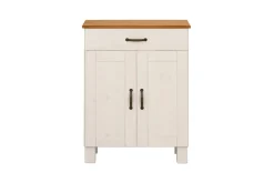 Baderomsskap Alby 60x30x80 cm, Hvit/Honning