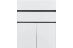 Baderomsskap Wisla 76x35x98 cm, Antrasitt/Hvit