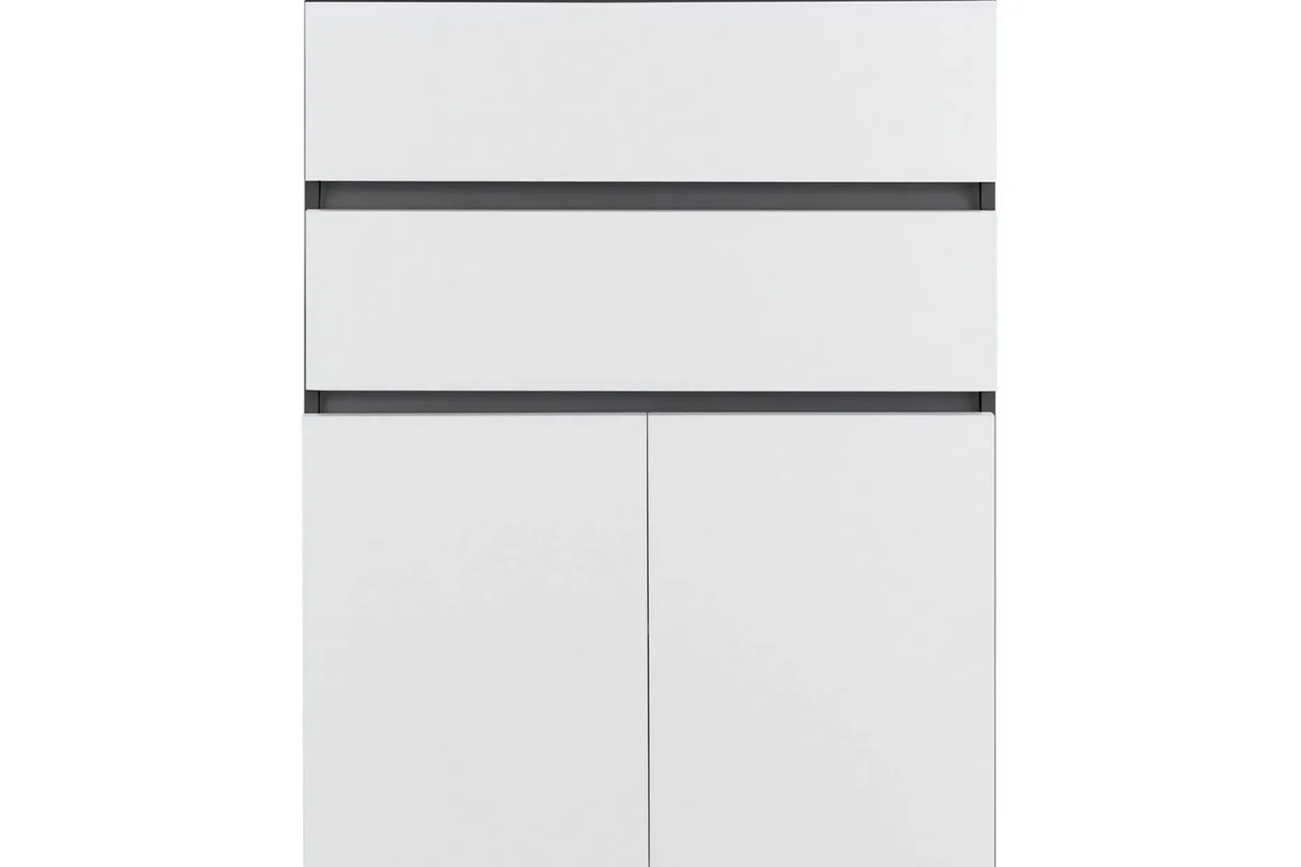 Baderomsskap Wisla 76x35x98 cm, Antrasitt/Hvit