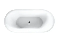 Badkar frittstående 150 cm hvit CARRERA