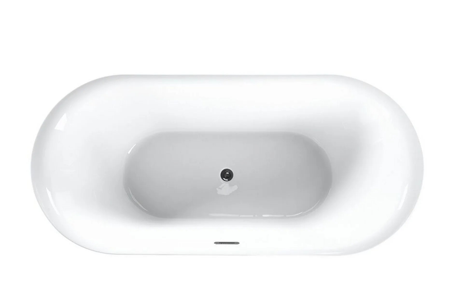 Badkar frittstående 150 cm hvit CARRERA
