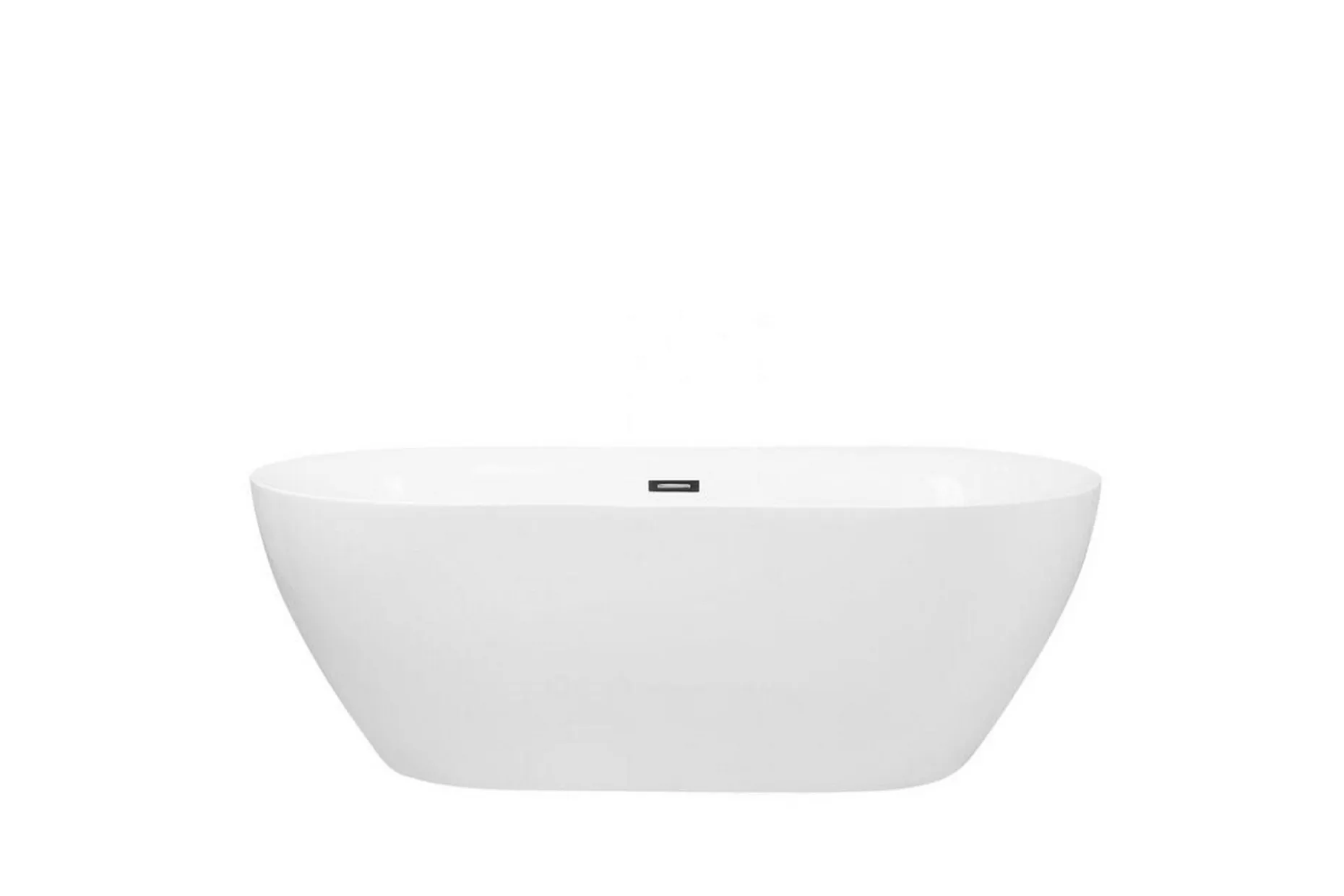 Badkar frittstående 150 cm hvit CARRERA