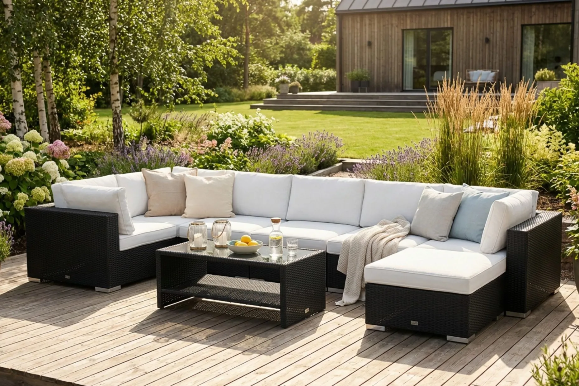 Bahamas Divanmodul – Loungebord Utendørs 75x75 cm til Sofaer