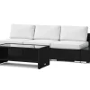 Bahamas utesofa 3-seters med bord med hylle