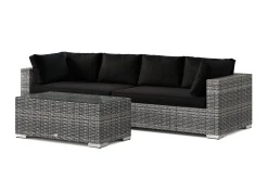 Bahamas utesofa 4-seters med bord