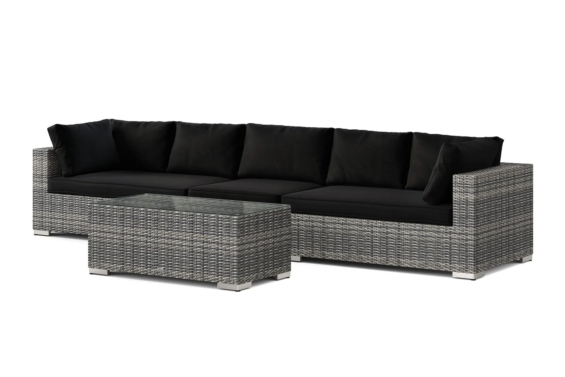 Bahamas utesofa 5-seters med bord