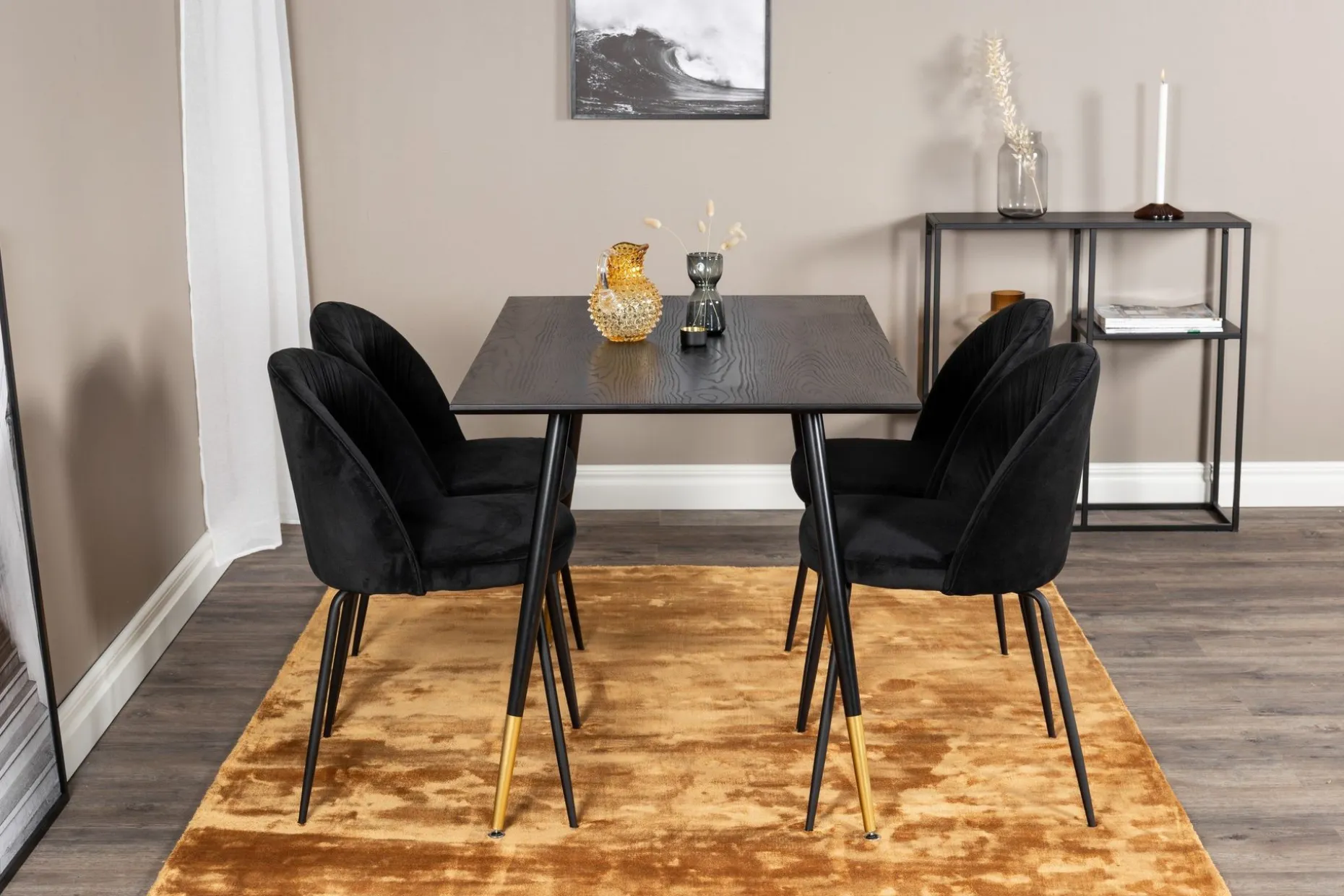 Balisa Spisegruppe 120 cm inkl. 4 Foyos Stoler