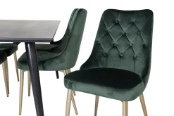 Balisa Spisegruppe 180 cm inkl. 6 Valerie Lyx Stoler