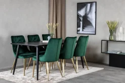 Balisa Spisegruppe 180 cm inkl. 6 Valerie Lyx Stoler