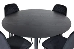 Balisa Spisegruppe 115 cm Rund inkl. 4 Ypas Stoler