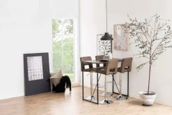 Barbord HOME4YOU Seaford 120x60x105 cm svart