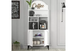 Bar Kaffeskap Hazim To Hvit / Svart