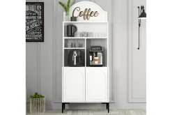 Bar Kaffeskap Hazim To Hvit / Svart
