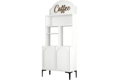 Bar Kaffeskap Hazim To Hvit / Svart