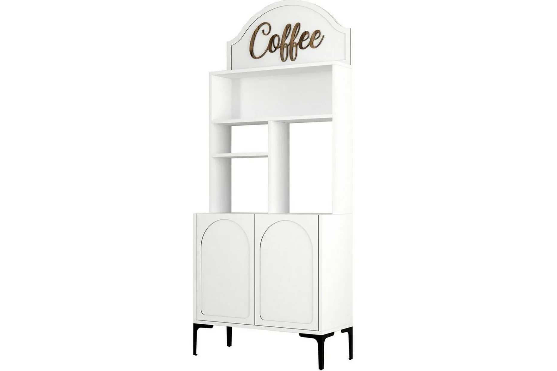 Bar Kaffeskap Hazim To Hvit / Svart