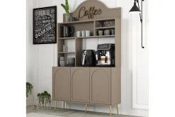 Bar Kaffeskap Hazim Tre Atlas / Gull