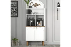 Bar Kaffeskap To Hvit / Eik