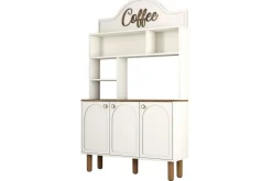 Bar Kaffeskap Tre Krem / Eik