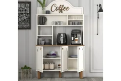 Bar Kaffeskap Tre Krem / Eik