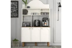 Bar Kaffeskap Tre Krem / Eik