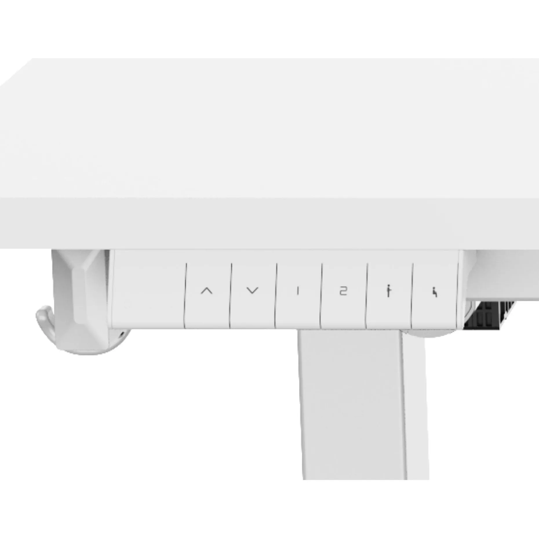 Barneskrivebord HOME4YOU Ergo Kid med 1 motor 112x60x56-80 cm hvit