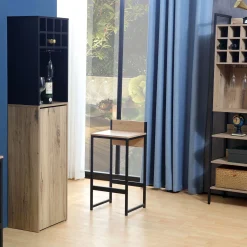 Barstol HOME4YOU Hannes 38x38x80 cm rustikk melamin