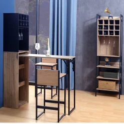 Barstol HOME4YOU Hannes 38x38x80 cm rustikk melamin
