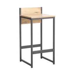 Barstol HOME4YOU Hannes 38x38x80 cm rustikk melamin