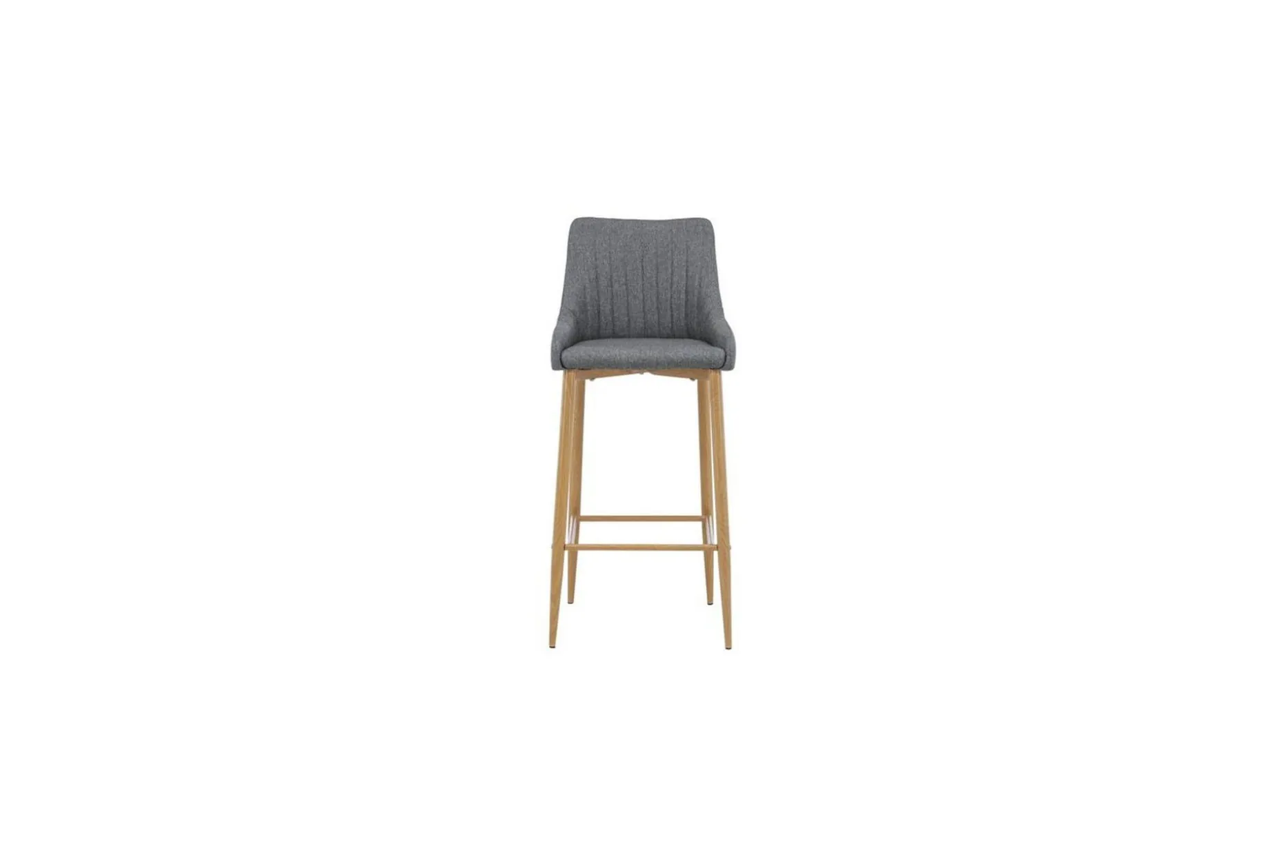 Barstol Plaza 2-pack Natur/Mørkgrå