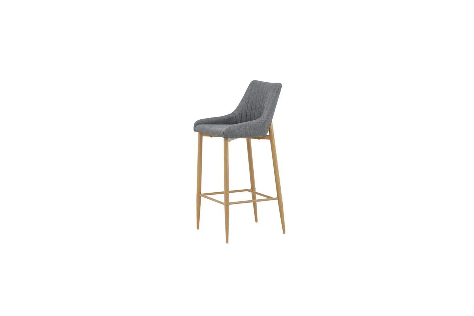 Barstol Plaza 2-pack Natur/Mørkgrå