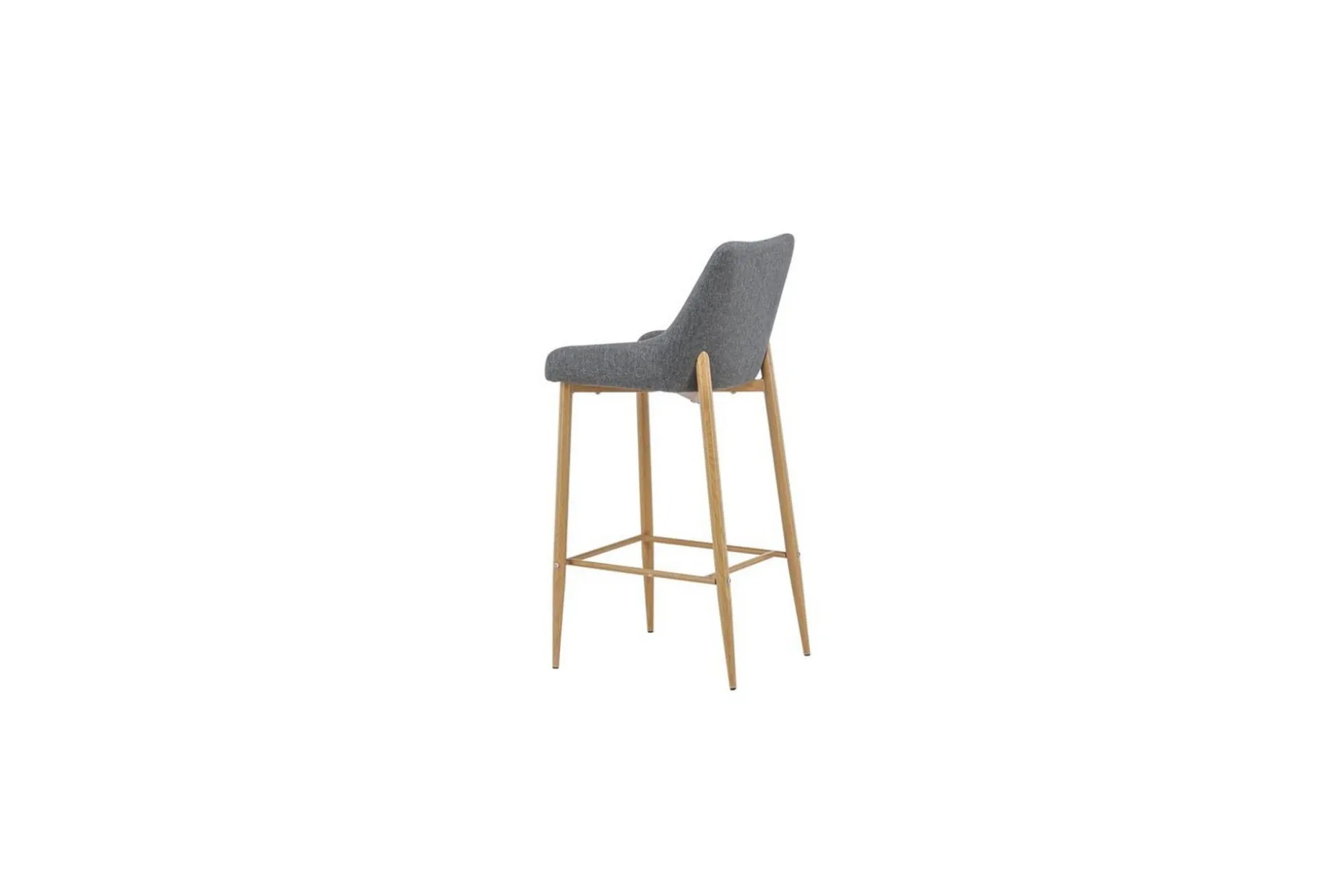 Barstol Plaza 2-pack Natur/Mørkgrå