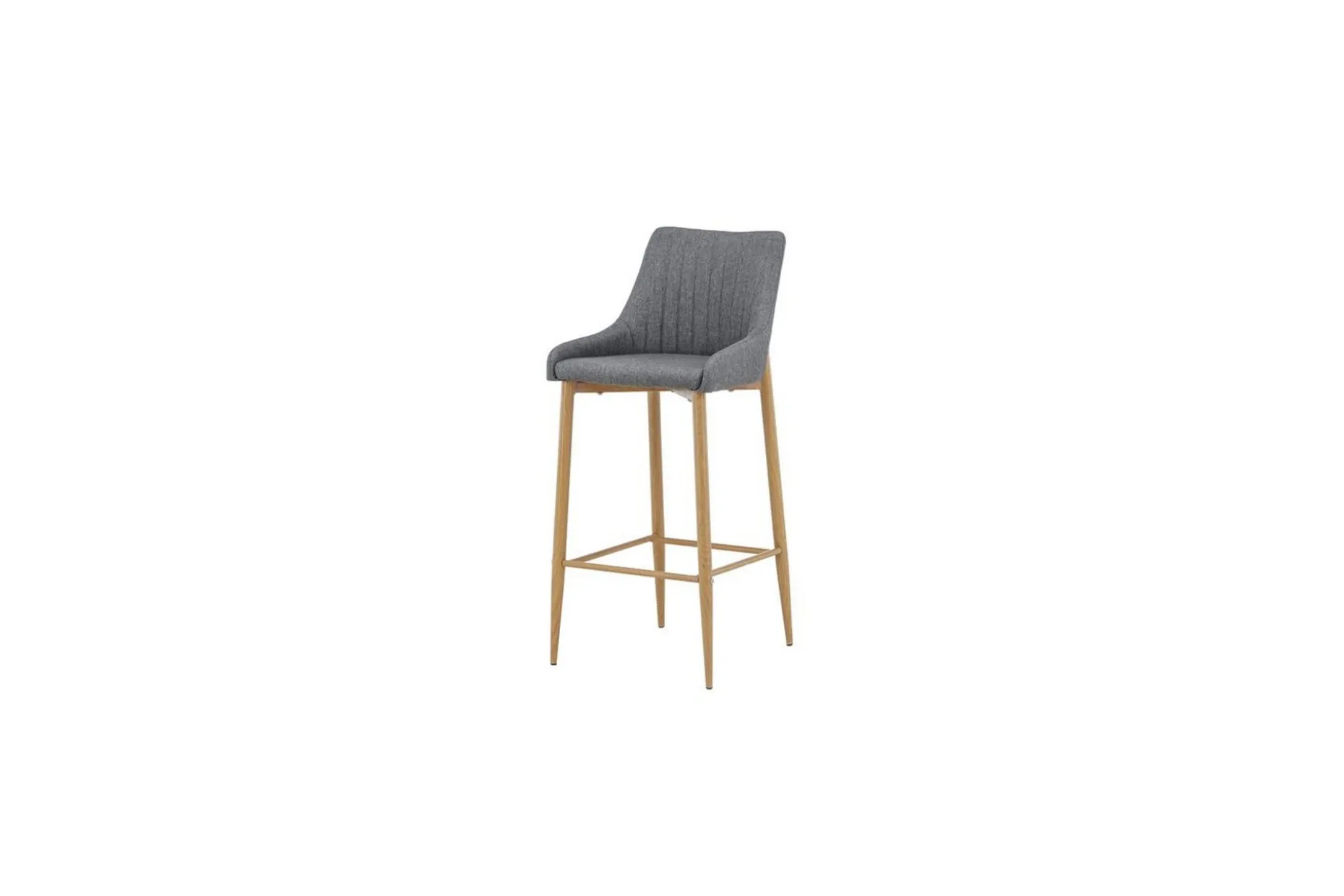 Barstol Plaza 2-pack Natur/Mørkgrå