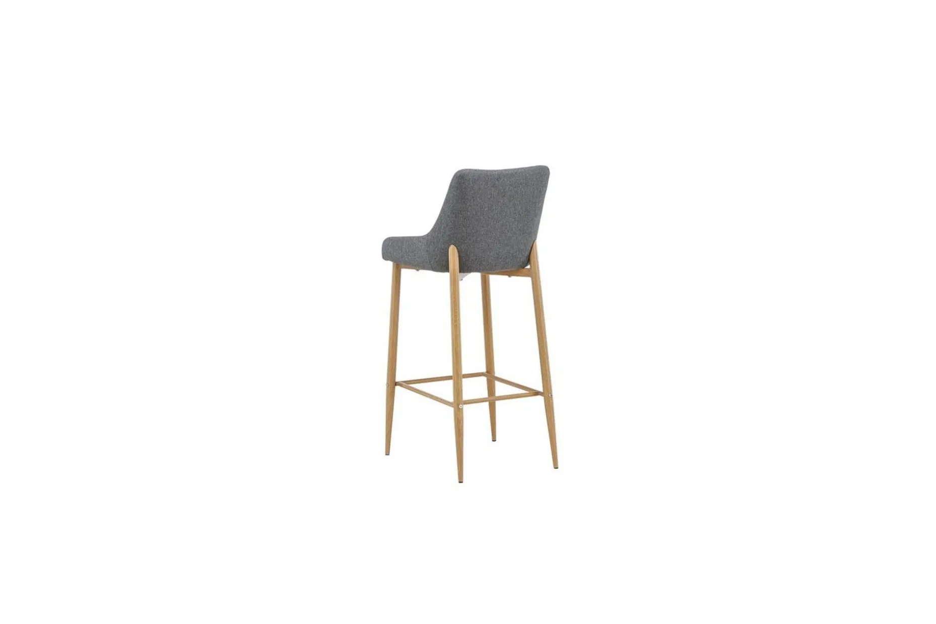 Barstol Plaza 2-pack Natur/Mørkgrå