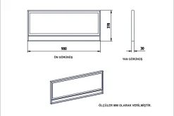 Bascle Speil 90 cm