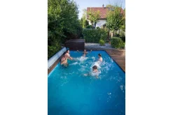 Bassengduk Planet Pool Ø 350 x 120 cm (0,3 mm tykk), Sand