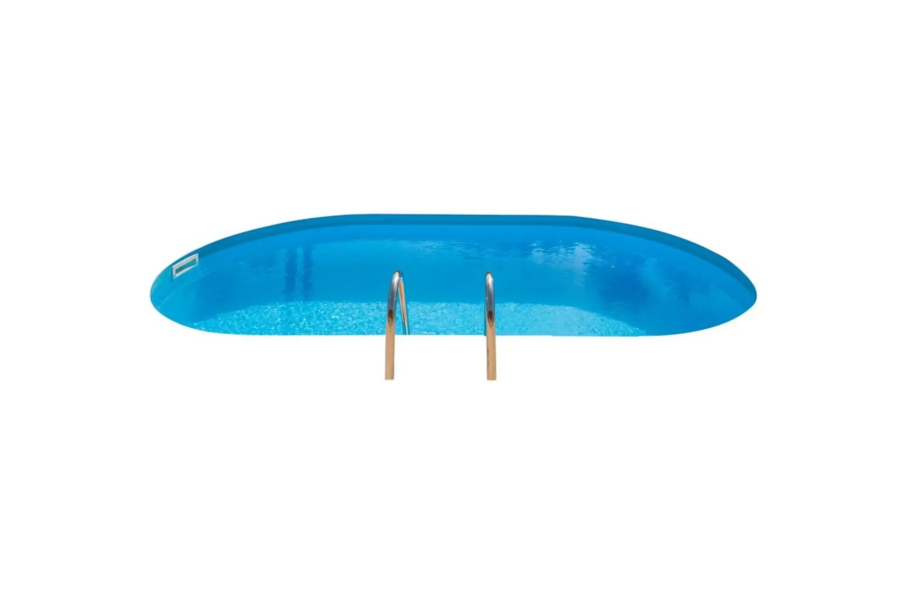 Bassengpakke Nedgravd Gre Inground Oval 700 x 320 x 120 cm