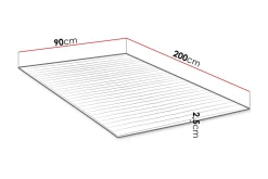 Bäddmadrass MANDULA 90x200