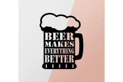 Beer Metal Decor Veggdekor