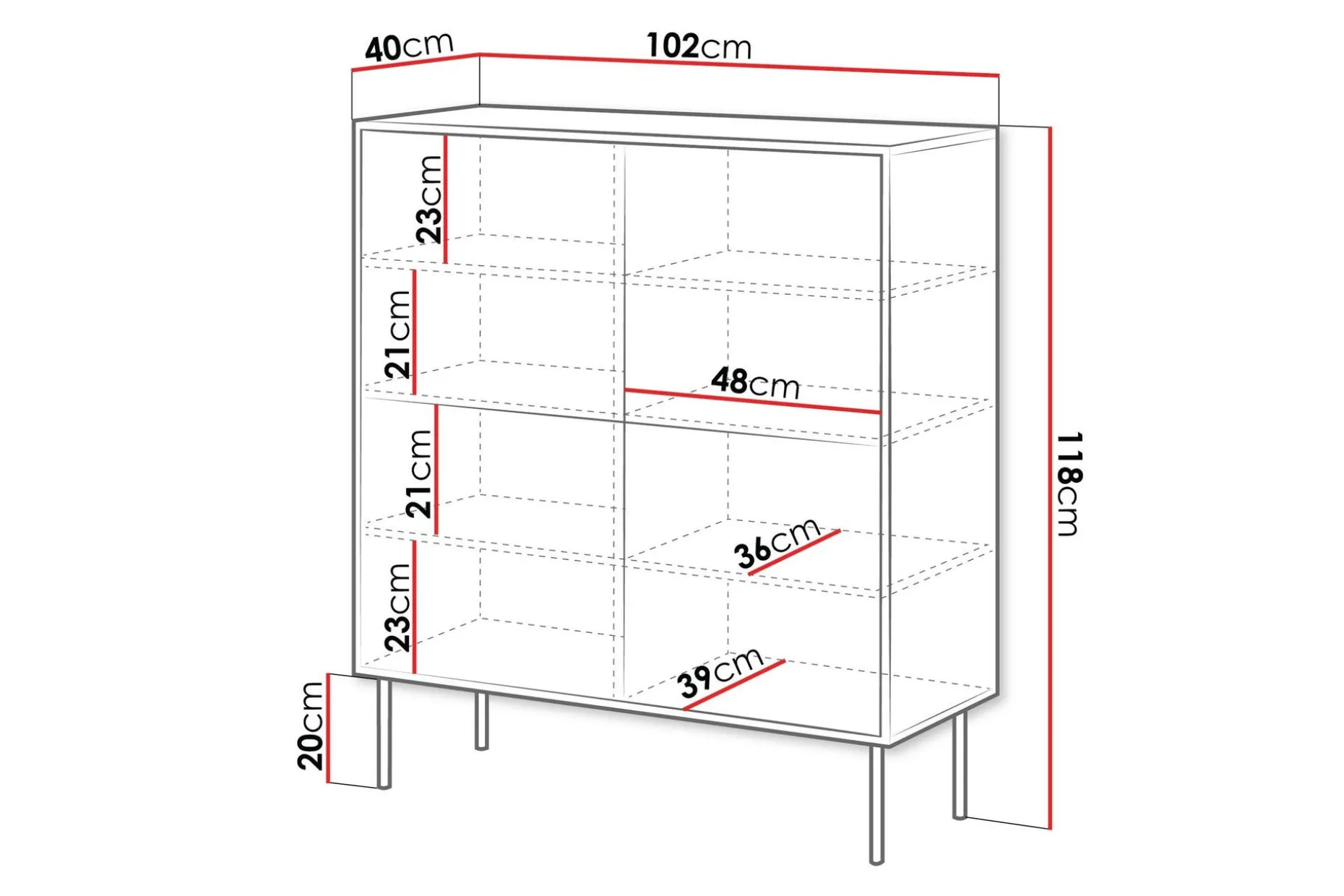 Belonger Kommode 102 cm