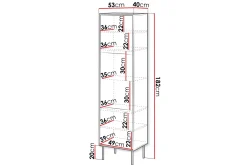 Belonger Vitrineskap 53 cm