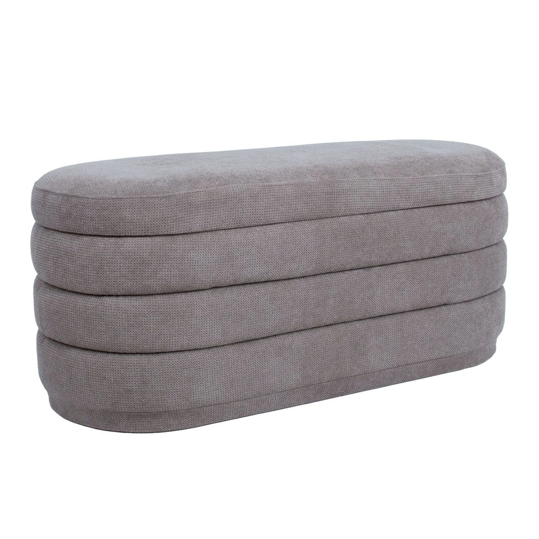 Benk HOME4YOU Hiro 104x44xh44 cm med oppbevaring Lysebrun