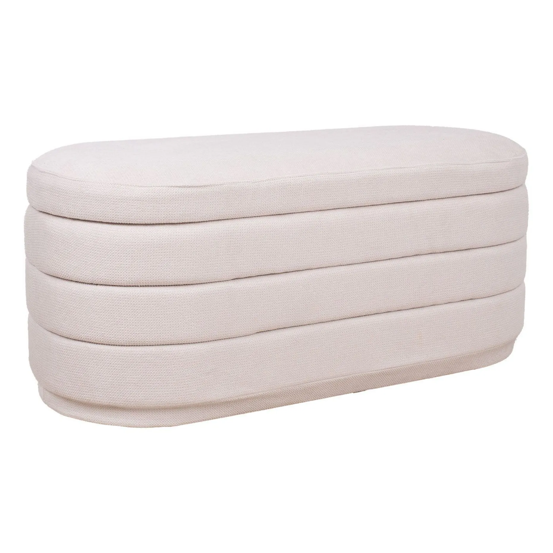 Benk HOME4YOU Hiro 104x44xh44 cm med oppbevaring Hvit