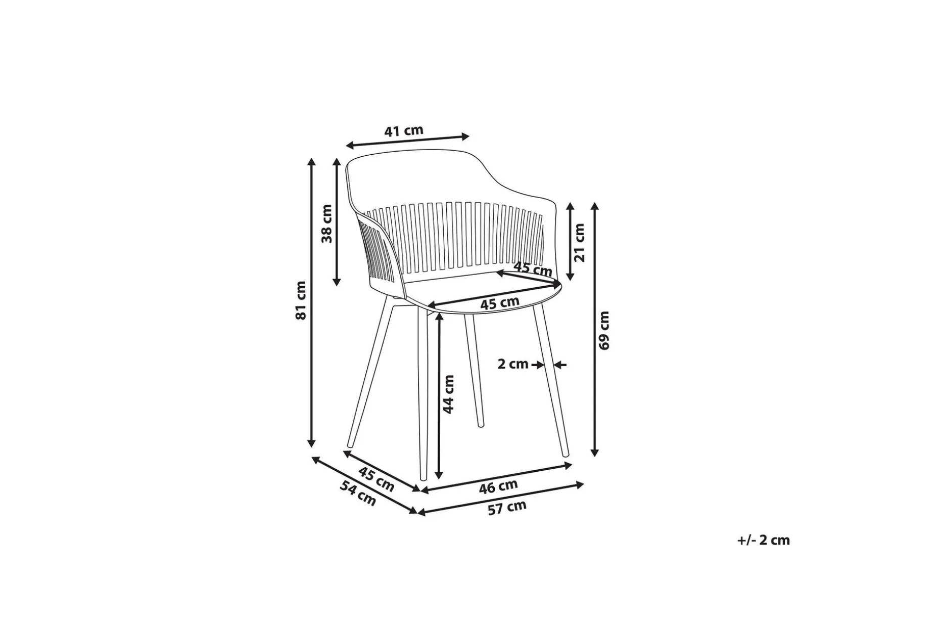 Bereca Spisestol 2-pk