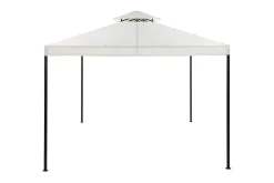 Bermuda komplett paviljong inkl. tak og vegger 3x3 m – Offwhite