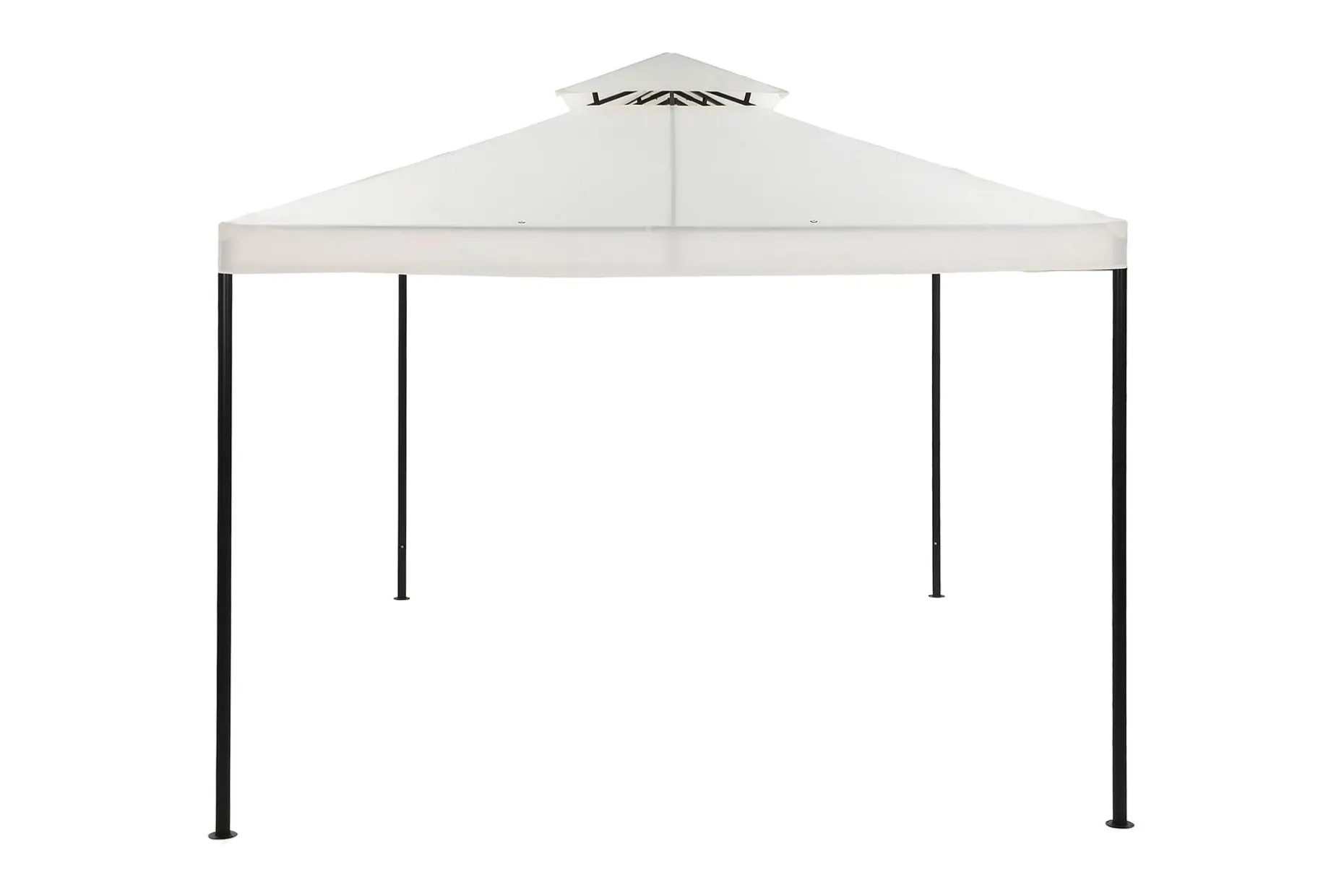 Bermuda komplett paviljong inkl. tak og vegger 3x3 m – Offwhite