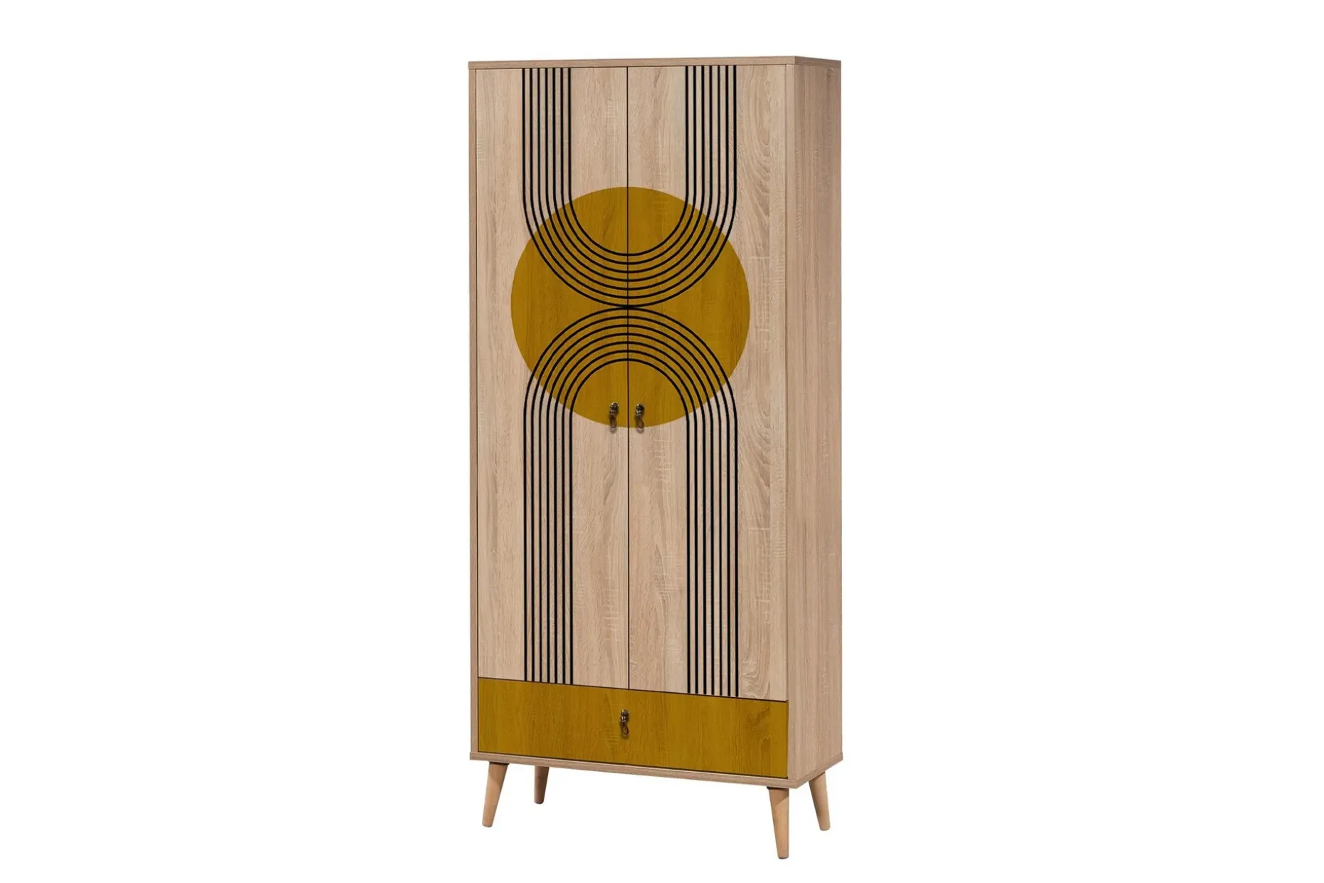 Bertoaria Garderobe 80x190 cm Brun