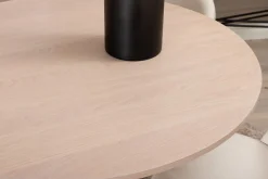 Biana Spisegruppe 110 cm Rund inkl. 4 Valera Cordfløyelstole