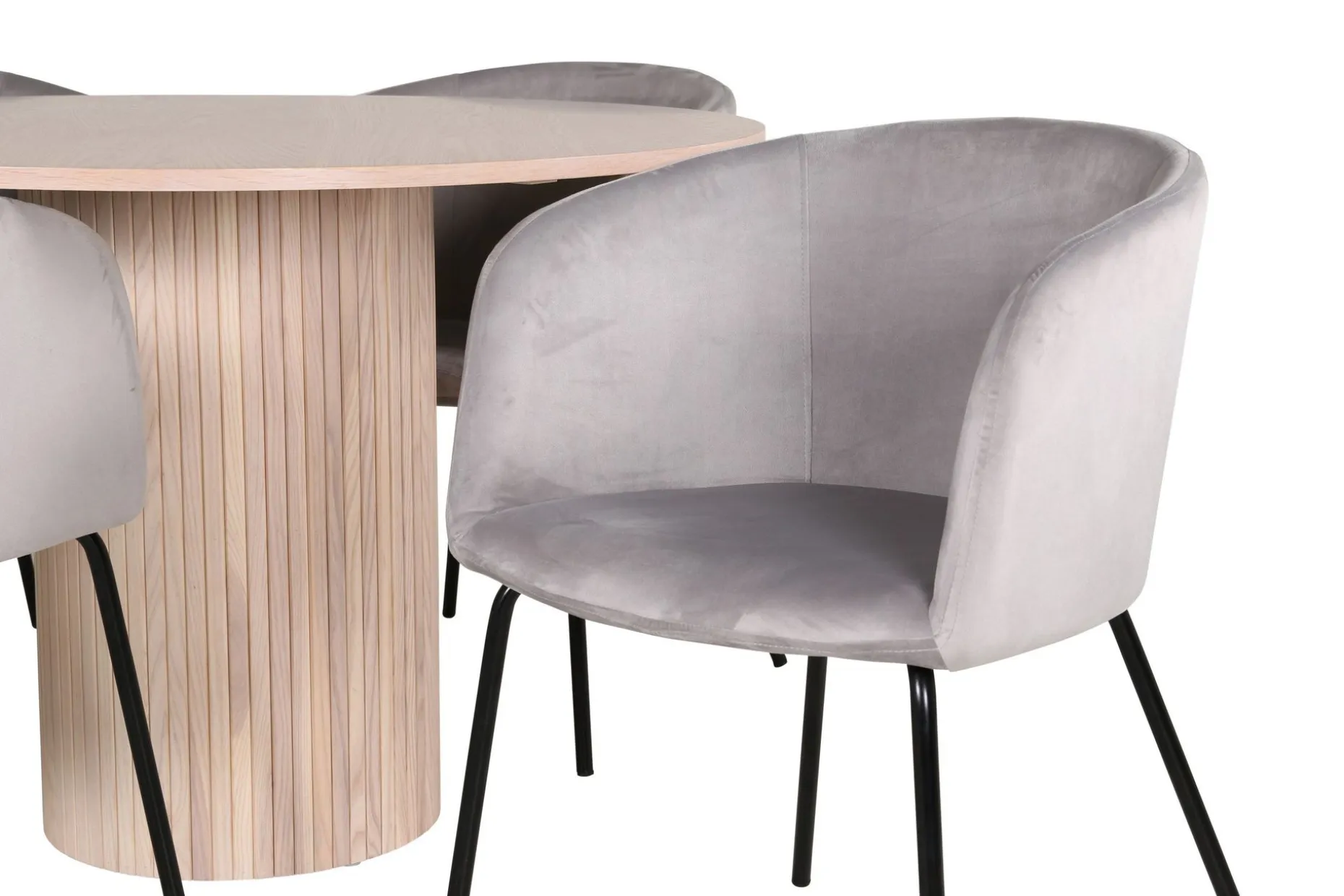 Bianca Matgruppe 110 cm Rund med 4 Berit stoler