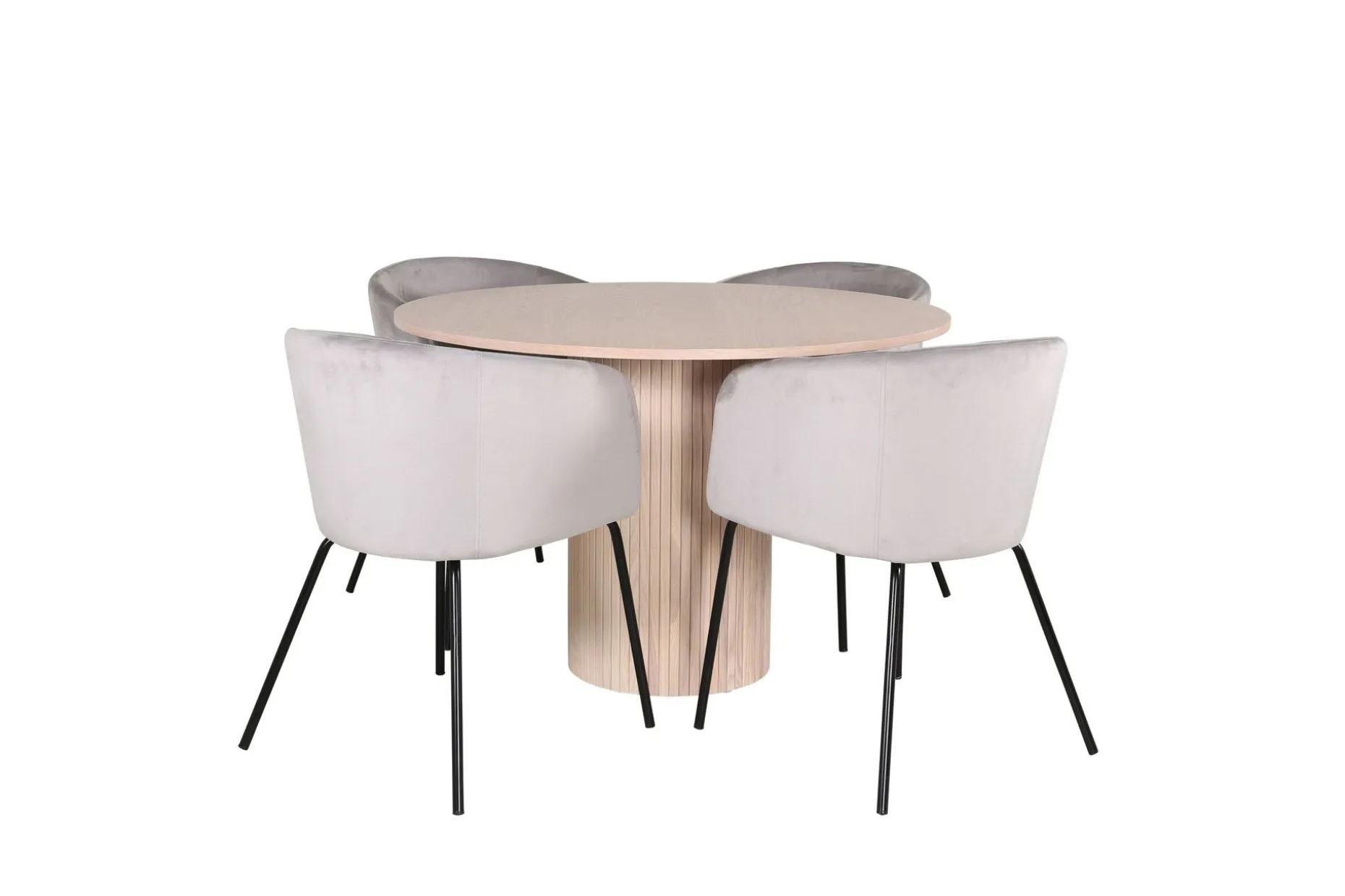 Bianca Matgruppe 110 cm Rund med 4 Berit stoler